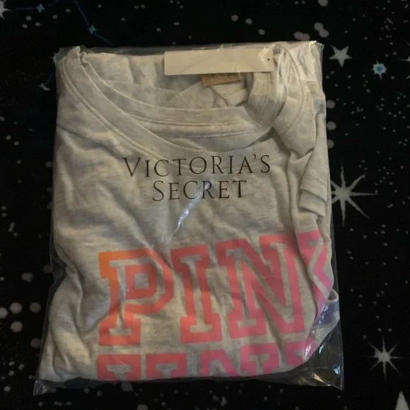 Victoria’s Secret PINK Heather Grey Pink Neon Bubble Gradient Size XL - Picture 11 of 13